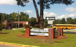 South Smithfield Elementary Sign