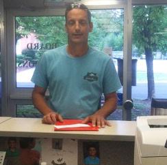 Micro Mayor Jim Wiesner files for his second term Friday morning at the Johnston County Board of Elections Office in Smithfield. Wiesner has opposition from Walter “Jay” Warren Jr.
