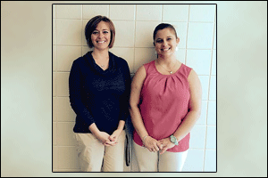 (Left to right) Selma Middle School fifth grade teachers Jackie Tingen and Jenna Buie received nearly $2,700 in combined funds through DonorsChoose.org.