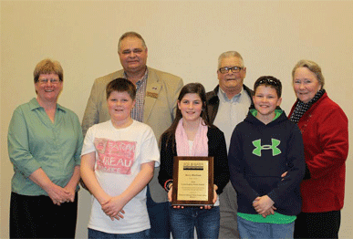 (Left to right)   Melanie and Dennis Durham with their children (front) Steven, Lanie and Jackson, and Jerry Durham and his wife Ann.