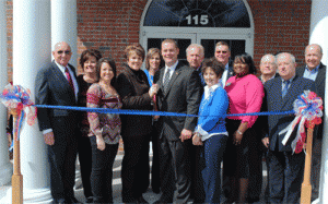 Mayor Oscar Harris, Tammie Calcutt, Four Oaks Bank, Lorie Beasley, Four Oaks Bank, Judy Page, Four Oaks Bank, Kathy Pleasant, Four Oaks Bank, Shannon Johnson, Dunn City Executive, Four Oaks Bank, Jeff Pope, Chief Banking Officer, Four Oaks Bank, Carole Pollard, Four Oaks Bank, David Rupp, President & CEO, Four Oaks Bank, Petrina Smith, Four Oaks Bank, Jimmy Boykin, Vice President, Construction Division, Stephenson General Contractors, Pastor Tom Wagoner, Central Baptist Church, Dunn Chamber President Terry Whittenton