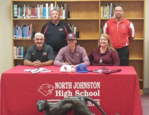 Seated (Left to right): Alan Worley, Steven Worley, and Monica Worley. Standing:  Assistant Coach Ricky Price and Head Coach Brian Ford.