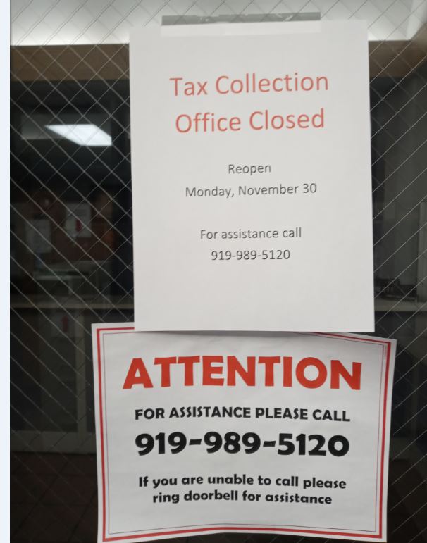 Johnston County Tax Collections Office Closed This Week JoCo Report