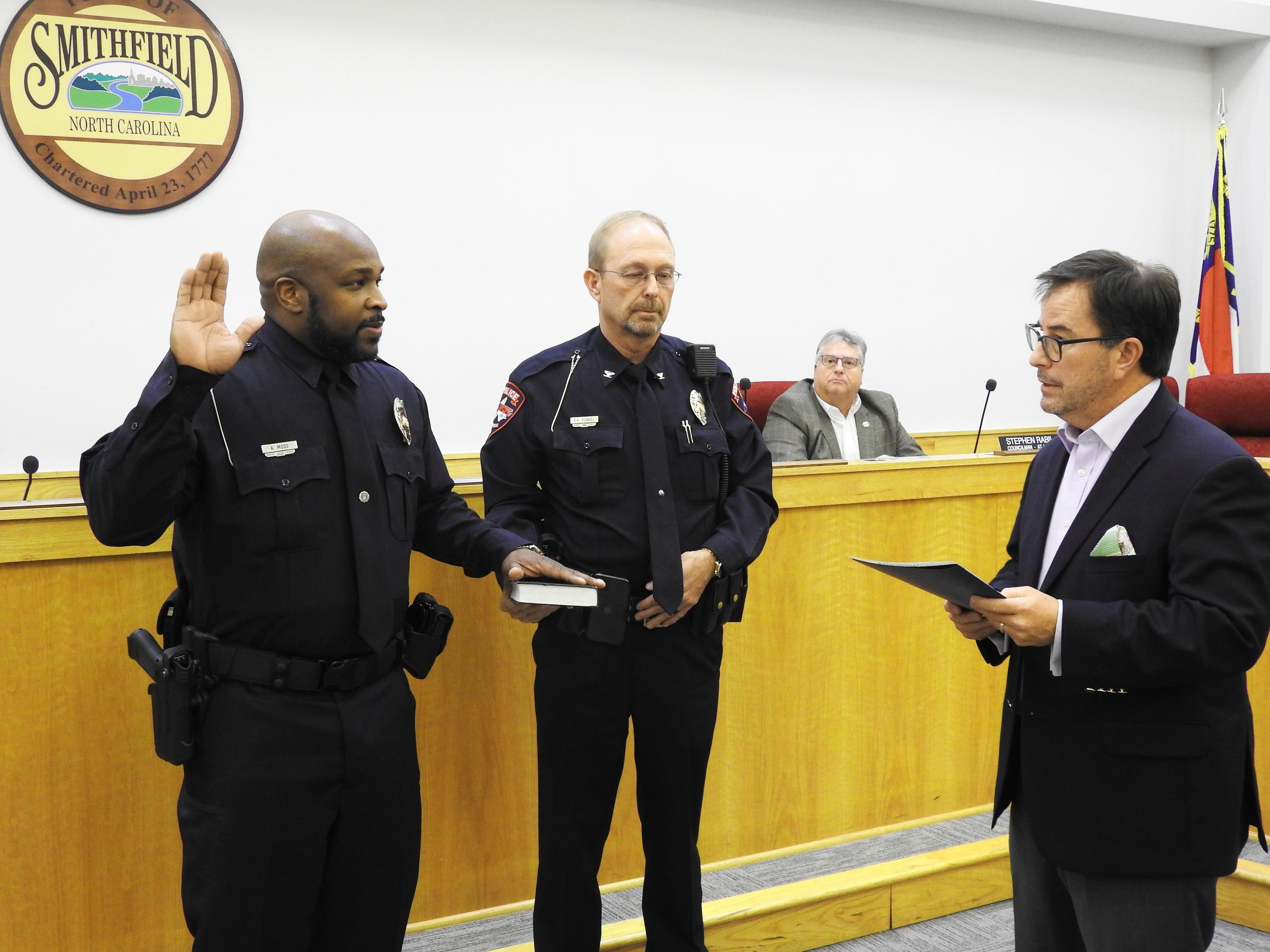 Anthony Moss Takes Police Oath JoCo Report