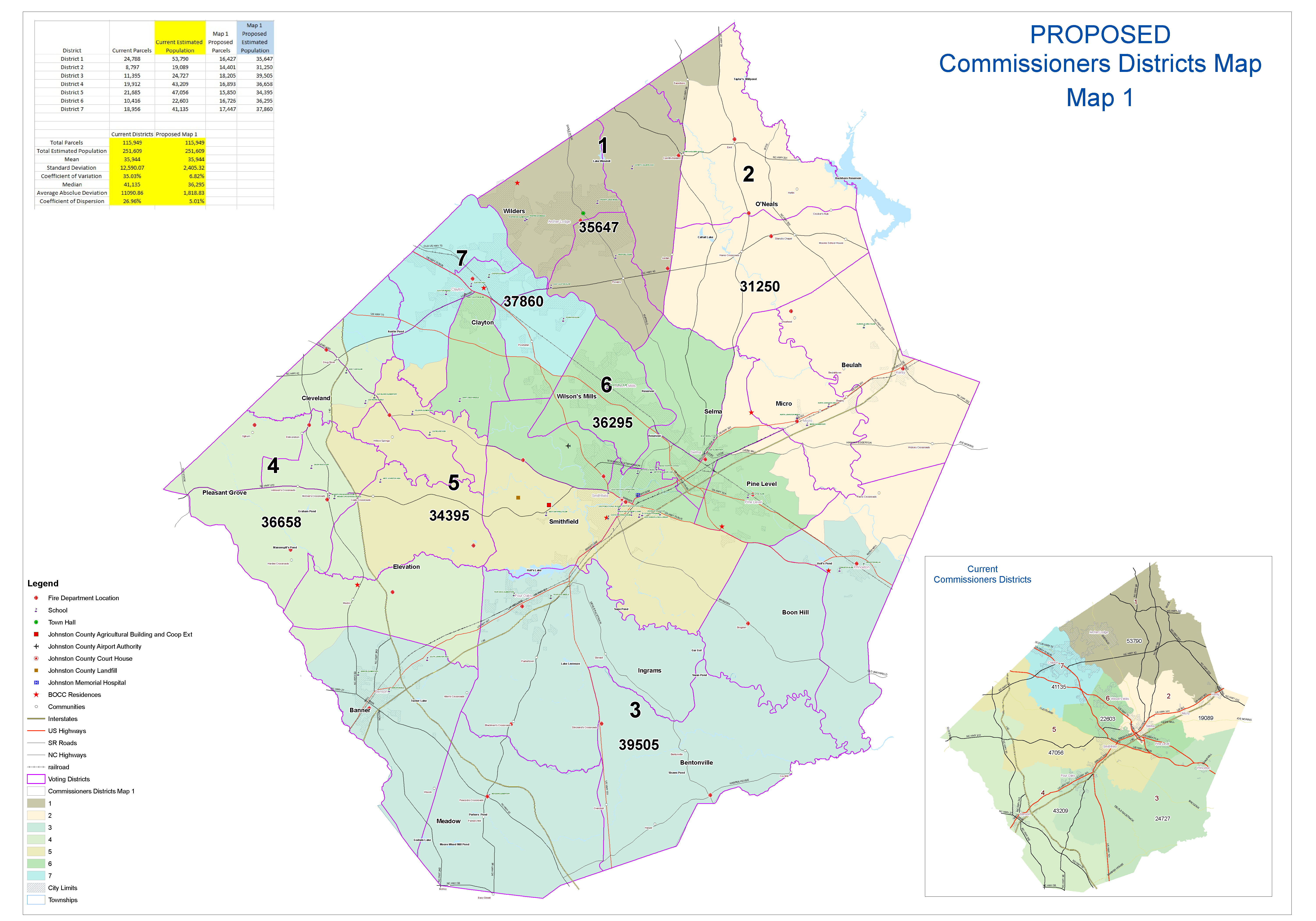 Johnston County Commissioners Adopt New Residency District Map Joco Report 2074