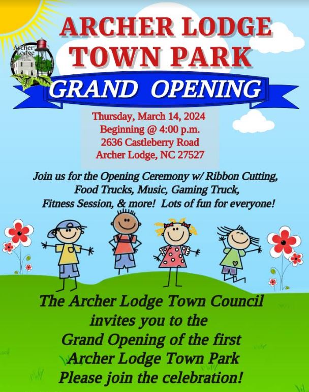 Archer Lodge Town Park Grand Opening March 14 | JoCo Report