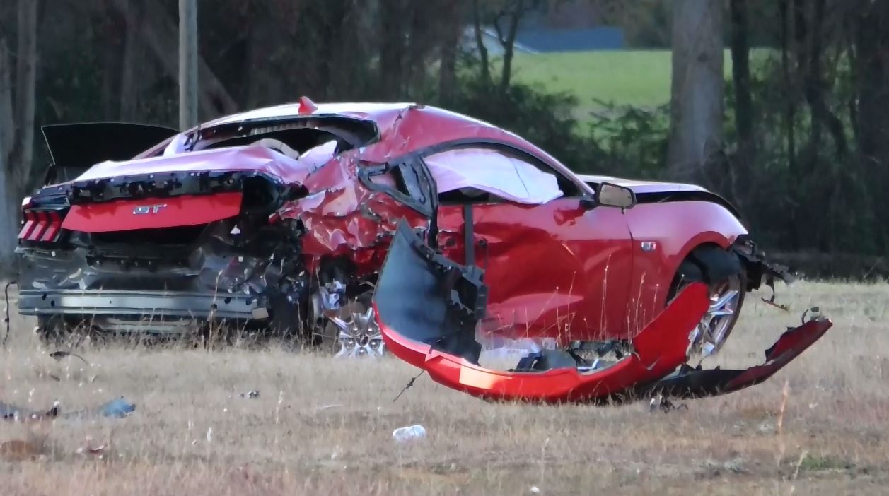 Mustang Driver Airlifted After Serious Crash | JoCo Report
