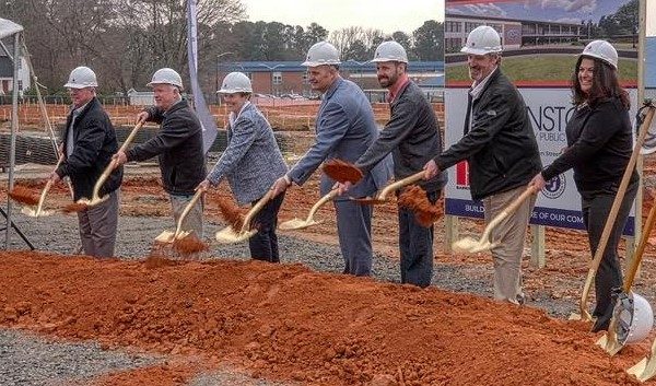 School Board Breaks Ground On New Clayton High