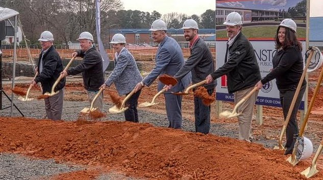 School Board Breaks Ground On New Clayton High