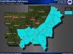Cold Weather Advisory Issued For Johnston County Overnight