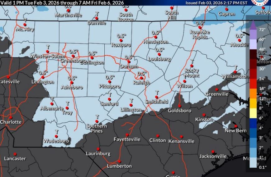 Brief Period Of Light Snow Or Freezing Rain Possible Wednesday Night