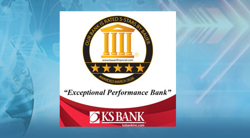 KS Bank Earns 5-Star Rating From National Bank Rating Firm